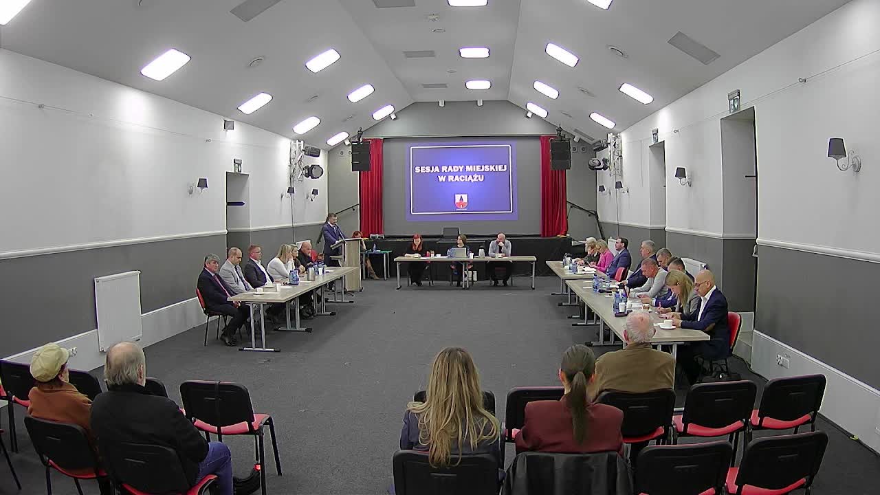 XII Sesja Rady Miejskiej w Raciążu - 29.10.2025
