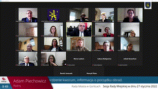 XLIII Sesja Rady Miasta Gorlice z 27.01.2022