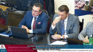 XVI Sesja Rady Miasta Gorlice z 16.10.2025