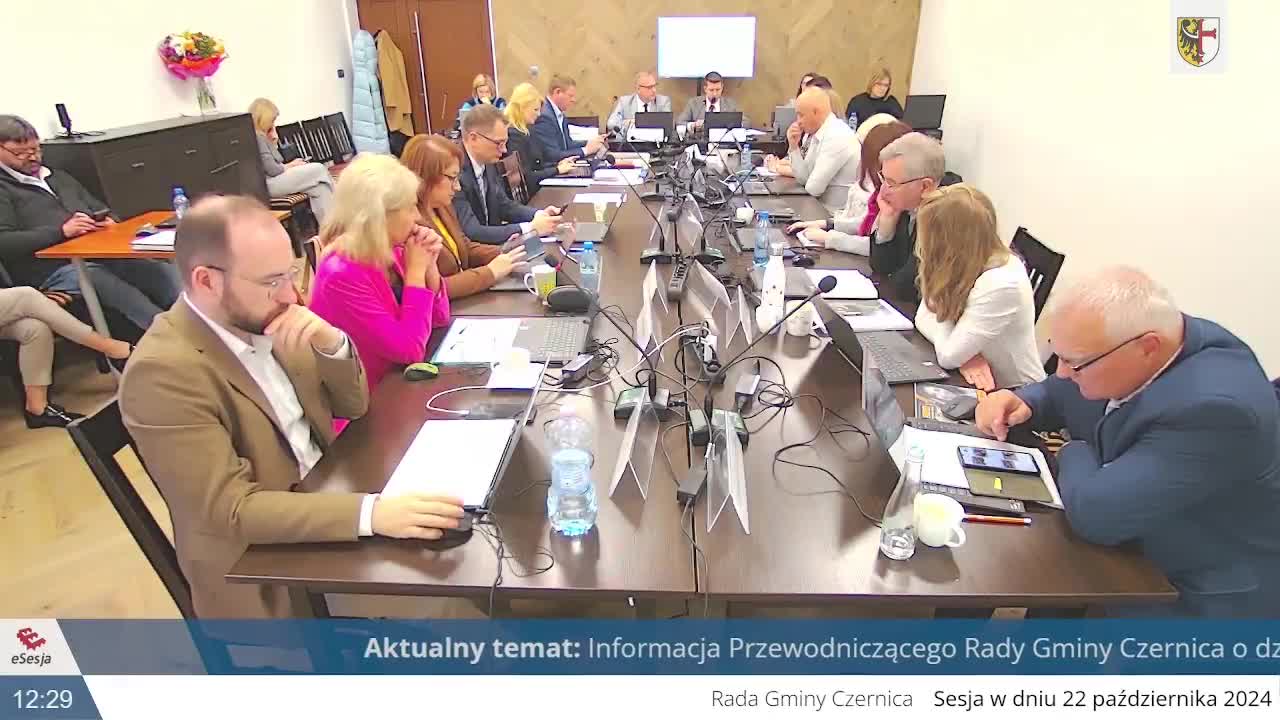 VIII Sesja Rady Gminy Czernica dn. 22 października 2024 r