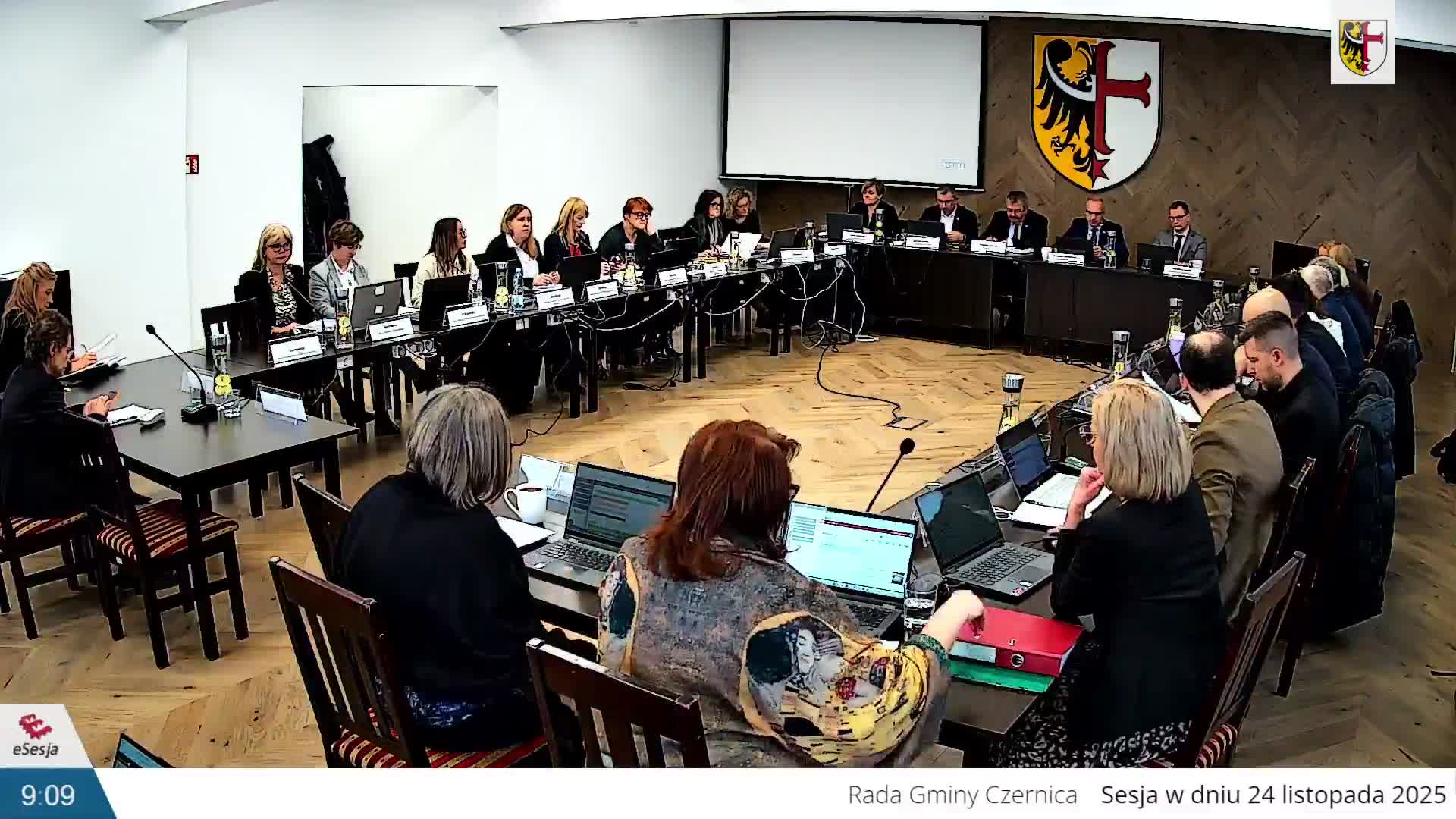 XX Sesja Rady Gminy Czernica - 24 listopada 2025 r.